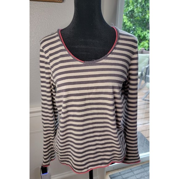 Boden striped long sleeve tee, sz12 - Picture 1 of 5